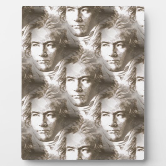 Beethoven Portrait Pattern Fotoplatte (Vorderseite)