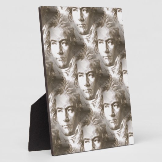 Beethoven Portrait Pattern Fotoplatte (Seite)