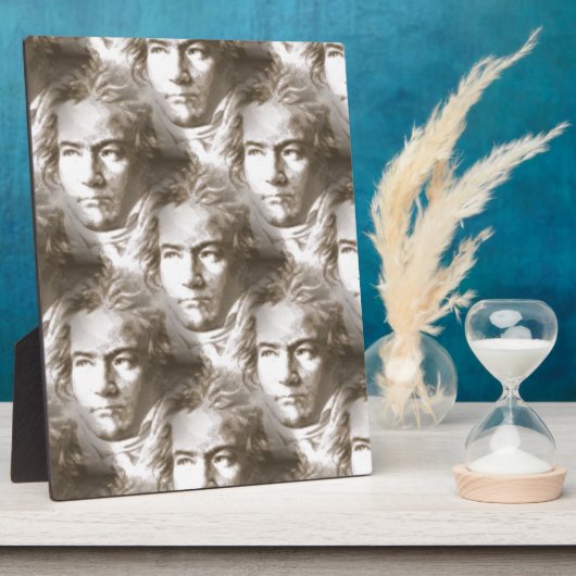 Beethoven Portrait Pattern Fotoplatte (Seite)