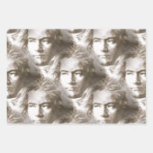 Beethoven Portrait Pattern Geschenkpapier Set (Vorderseite 3)
