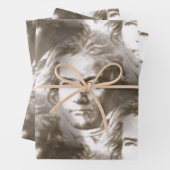 Beethoven Portrait Pattern Geschenkpapier Set (Beispiel)