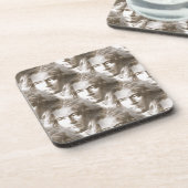 Beethoven Portrait Pattern Getränkeuntersetzer (Linke Seite)