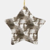 Beethoven Portrait Pattern Keramik Ornament (Vorne)
