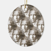Beethoven Portrait Pattern Keramik Ornament (Links)