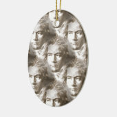 Beethoven Portrait Pattern Keramikornament (Links)