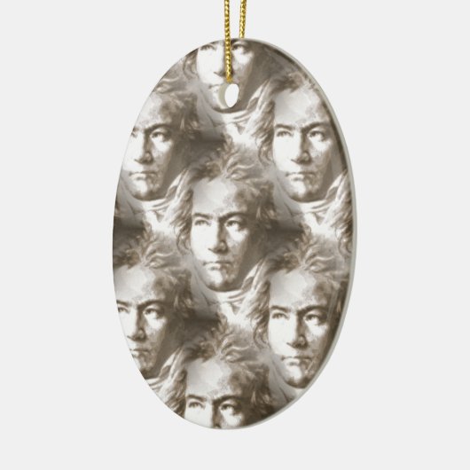 Beethoven Portrait Pattern Keramikornament (Links)