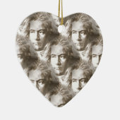 Beethoven Portrait Pattern Keramikornament (Rechts)