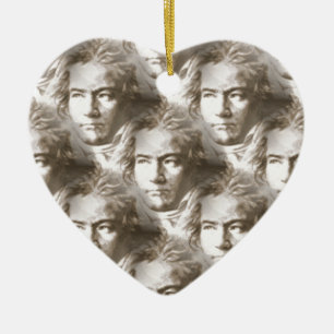 Beethoven Portrait Pattern Keramikornament