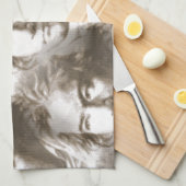 Beethoven Portrait Pattern Küchentuch (Viertel Falte)