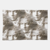 Beethoven Portrait Pattern Küchentuch (Horizontal)