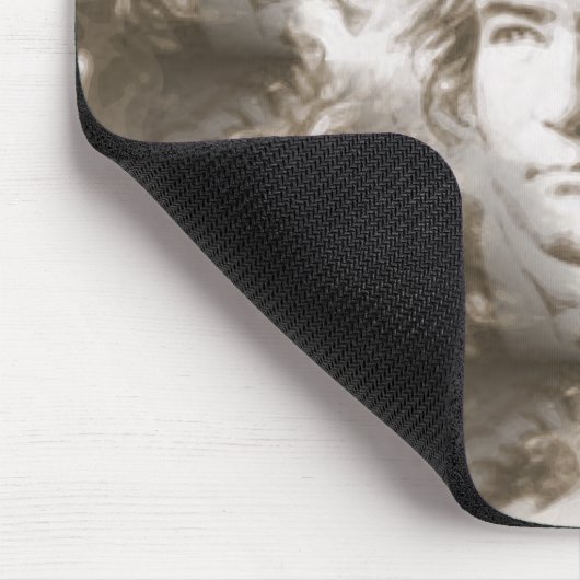 Beethoven Portrait Pattern Mousepad (Ecke)