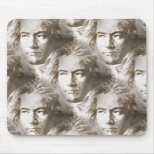 Beethoven Portrait Pattern Mousepad
