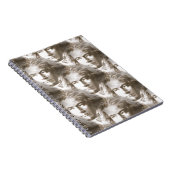 Beethoven Portrait Pattern Notizblock (Rechte Seite)