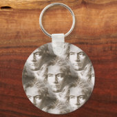 Beethoven Portrait Pattern Schlüsselanhänger (Vorderseite)