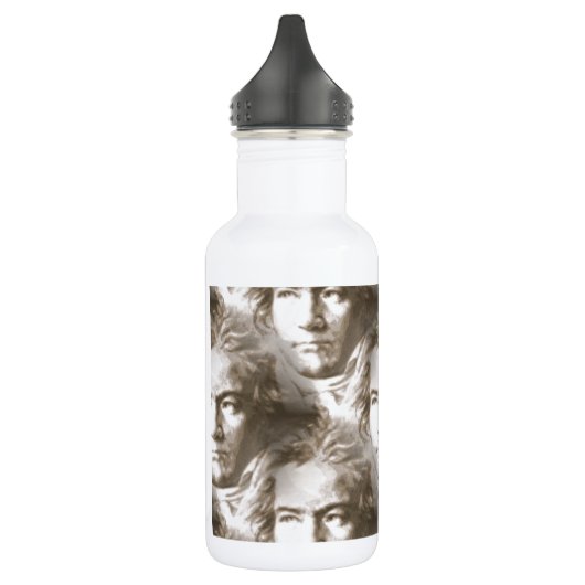 Beethoven Portrait Pattern Trinkflasche (Links)