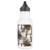 Beethoven Portrait Pattern Trinkflasche (Rechts)