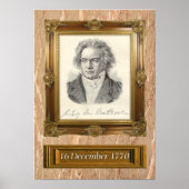 Beethoven Portrait Poster (Vorne)