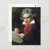 Beethoven Portrait von Joseph Karl Stieler Postkarte (Vorne/Hinten)