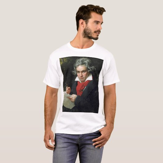 Beethoven Portrait von Joseph Karl Stieler T-Shirt (Vorne ganz)