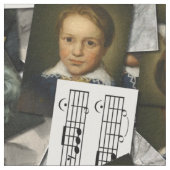 Beethoven-Porträt-Gewebe Stoff (Nahaufnahme)