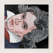 Beethoven-Porträt-Illustration Puzzle (Horizontal)