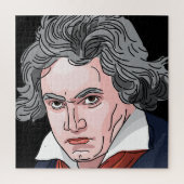 Beethoven-Porträt-Illustration Puzzle (Vertikal)