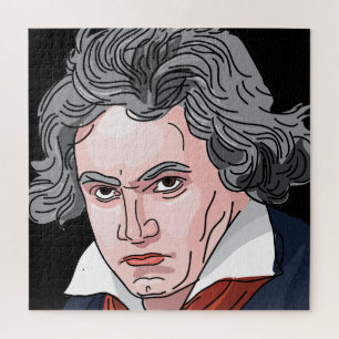 Beethoven-Porträt-Illustration Puzzle