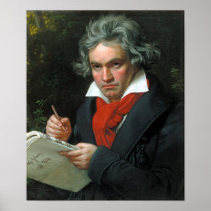 Beethoven-Porträt Poster