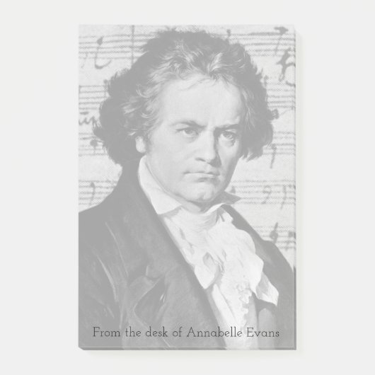 Beethoven Post-it Klebezettel (Vorderseite)