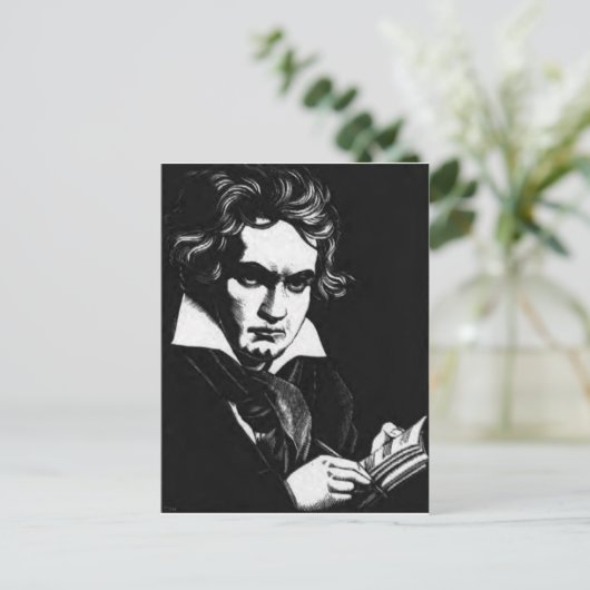 BEETHOVEN POSTKARTE (Stehend Vorderseite)