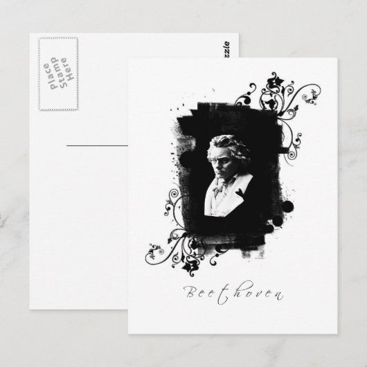 Beethoven Postkarte (Vorne/Hinten)