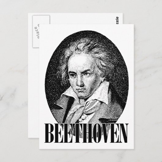 Beethoven Postkarte (Vorne/Hinten)