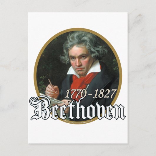 Beethoven Postkarte (Vorderseite)