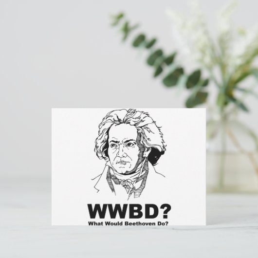 Beethoven Postkarte (Stehend Vorderseite)