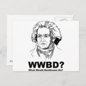 Beethoven Postkarte (Vorne/Hinten)