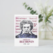 Beethoven Postkarte (Stehend Vorderseite)