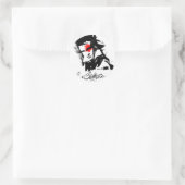 Beethoven Punk Runder Aufkleber (Tasche)