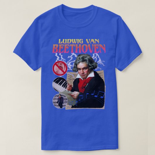BEETHOVEN RAP T-SHIRT Ludwig Van Beethoven Cool Vi (Design vorne)