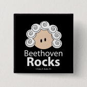 Beethoven Rocks Button (Vorderseite)