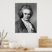 Beethoven Rocks - Kunstdrucken Poster (Küche)