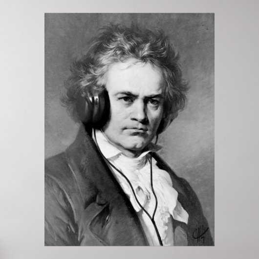 Beethoven Rocks - Kunstdrucken Poster (Vorne)
