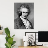 Beethoven Rocks - Kunstdrucken Poster (Heimbüro)