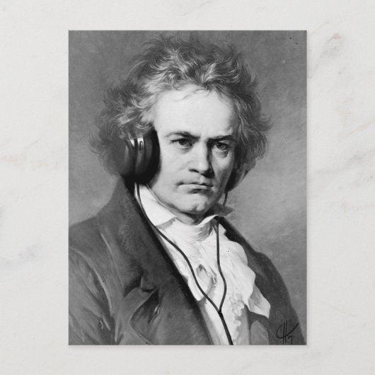 Beethoven Rocks Postkarte (Vorderseite)