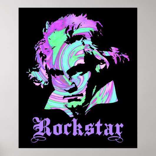 Beethoven Rockstar Poster (Vorne)