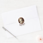 Beethoven Runder Aufkleber (Umschlag)