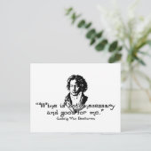 Beethoven -S Postkarte (Stehend Vorderseite)