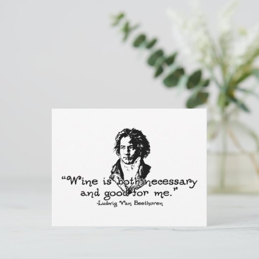 Beethoven -S Postkarte (Stehend Vorderseite)