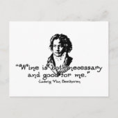 Beethoven -S Postkarte (Vorderseite)
