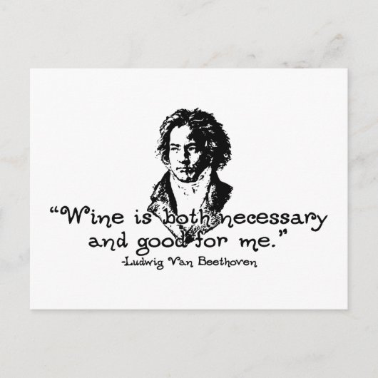 Beethoven -S Postkarte (Vorderseite)