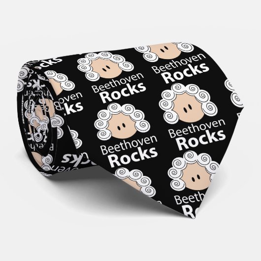 Beethoven schaukelt Beethoven-Krawatte Krawatte (Gerollt)